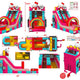 Hello Kitty® 15' Inflatable Water Slide with Blower by POGO Bounce House