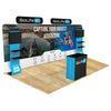 Image of Trade Show Display with Waterfall Shelving