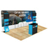 Image of Trade Show Display with Waterfall Shelving