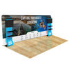 Image of Trade Show Display with Waterfall Shelving