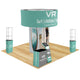 Trade Show Display Tower with Shelves & Media Stand