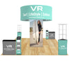 Image of Trade Show Display Tower with Shelves & Media Stand