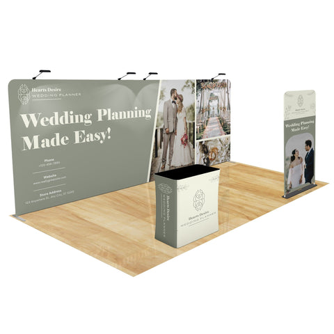 Tension Fabric Trade Show Display with Portable Banner