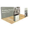 Image of Tension Fabric Trade Show Display with Portable Banner