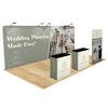Image of Tension Fabric Trade Show Display with Portable Banner