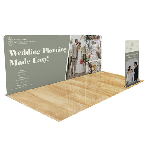 Tension Fabric Trade Show Display with Portable Banner