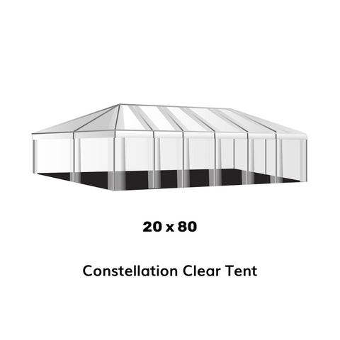 20x80 Clear Top Tent