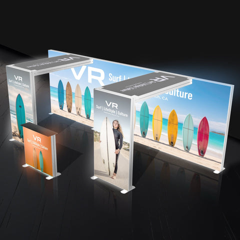 10x20 Backlit Trade Show Booth SEG Double Arch