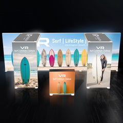 10x20 Backlit Trade Show Booth SEG Double Arch