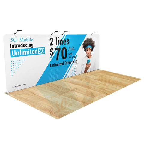 Trade Show Display with Tension Fabric Backdrop