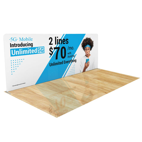 Trade Show Display with Tension Fabric Backdrop