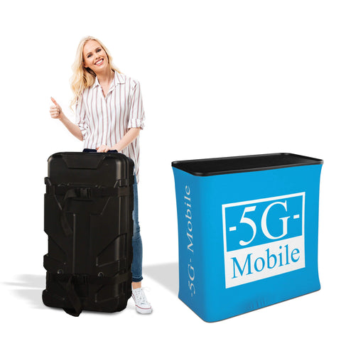 Trade Show Display with Tension Fabric Backdrop