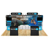 Image of Trade Show Display with Waterfall Shelving