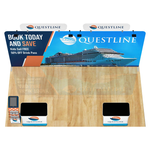 Trade Show Booth with Media Stand