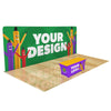Image of Custom 10ft Trade Show Display with Table Cover