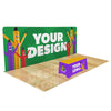 Image of Custom 10ft Trade Show Display with Table Cover