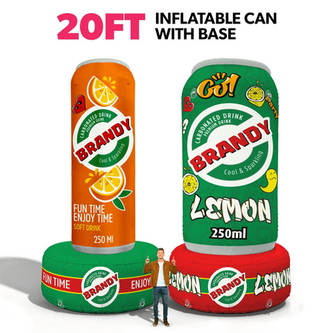 Custom Giant Inflatable Can w/ Base