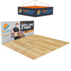 Image of 20x20 Trade Show Booth with Hanging Banner