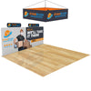 Image of 20x20 Trade Show Booth with Hanging Banner