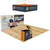 Image of 20x20 Trade Show Booth with Hanging Banner