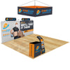 Image of 20x20 Trade Show Booth with Hanging Banner