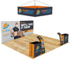 Image of 20x20 Trade Show Booth with Hanging Banner