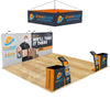 Image of 20x20 Trade Show Booth with Hanging Banner