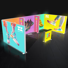 10x20 Backlit Trade Show Booth SEG Partition