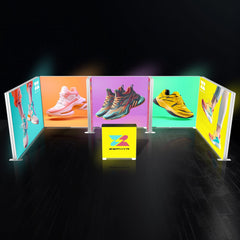 10x20 Backlit Trade Show Booth SEG Partition