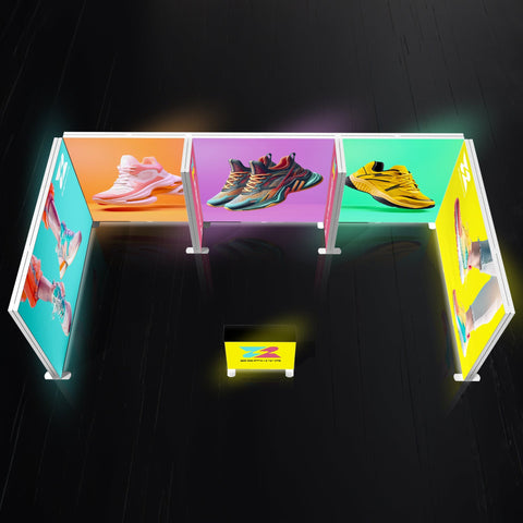 10x20 Backlit Trade Show Booth SEG Partition