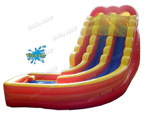 20 FT 2 Lane Curve Wet-Dry Slide