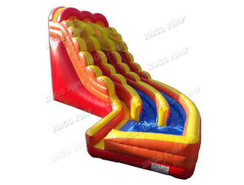 20 FT 2 Lane Curve Wet-Dry Slide