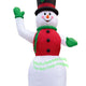 20' Air Blown Inflatable Snowman with Red Vest