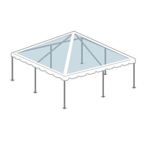 20' x 20' Premium West Coast Frame Party Tent - Clear