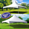 Image of Premium High Peak Frame Tent Package, (2) 20x20 and (1) 40' Hexagon