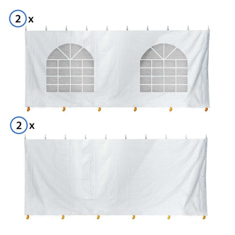 15' x 15' Party & Canopy Tent Premium Blockout Sidewall Kit