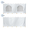 Image of 15' x 15' Party & Canopy Tent Premium Blockout Sidewall Kit