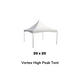 20 x 20 Blue Solid High Peak Frame Party Tent by Party Tents