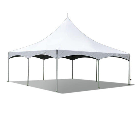 20' x 20' Premium West Coast High Peak Frame Tent, White