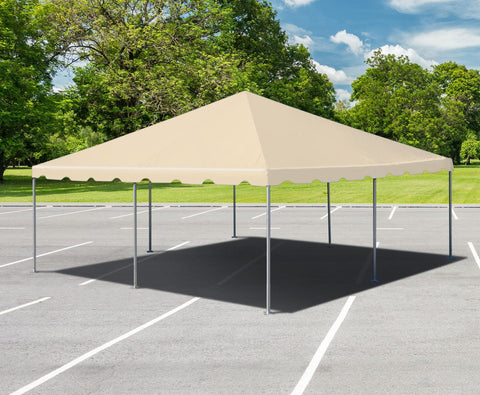 20' x 20' Premium West Coast Frame Party Tent - Beige