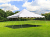 Image of Pole Tent Party Event Package with 20' x 20' Pole Tent, 6ft Folding Tables and 30 Folding Chairs