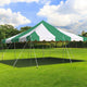 20' x 20' Weekender Standard Canopy Pole Tent - Green & White