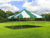Image of 20' x 20' Weekender Standard Canopy Pole Tent - Green & White