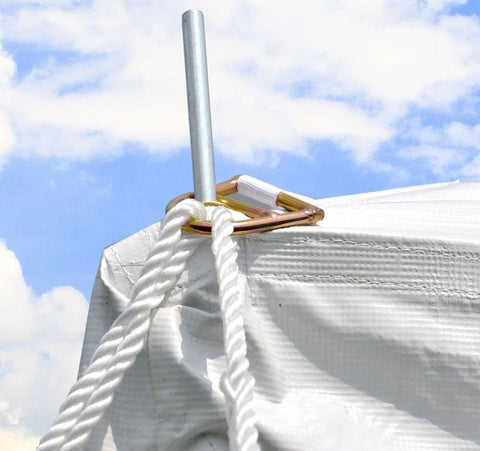 20' x 20' Weekender Standard Canopy Pole Tent - Blue & White