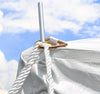 Image of 20' x 20' Weekender Standard Canopy Pole Tent - Blue & White