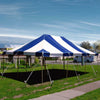 Image of 20' x 30' Premium Canopy Pole Party Tent - Blue and White