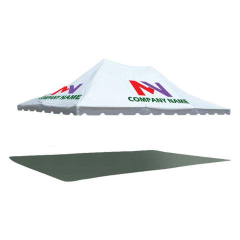20' x 30' Premium Pole Party Tent Top - Custom