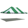 Image of 20' x 30' Premium Pole Party Tent Top - Green and White