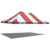 Image of 20' x 30' Premium Pole Party Tent Top - Red and White