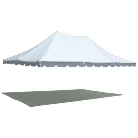 20' x 30' Premium Pole Party Tent Top - White